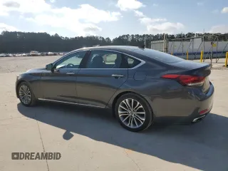 2017 Genesis G80 3.8L z VIN KMHGN4JE7HU199906, wystawiony jako Copart lot #84053374 z przebiegiem 117 132 mil mil oraz Szkoda całkowita • Salvage title. Historia ofert i sprzedaży dostępna na DreamBid. Obrazek 2.