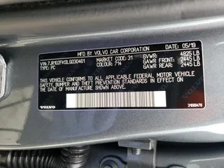 2020 Volvo S60 Momentum with VIN 7JR102FK0LG030461, listed as a Copart auction lot 74341623 with 15,958 mi miles. Bid and sale history available at carsss.com. Image 12.