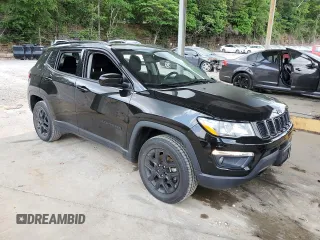 2021 Jeep Compass Sport with VIN 3C4NJDAB6MT584116, listed as a Copart auction lot 55107675 with 75,345 mi miles and Salvage title. Bid and sale history available at DreamBid. Image 4.