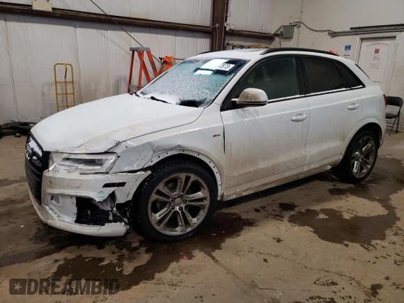 2017 Audi Q3 Prestige with VIN WA1GCCFS2HR005461, listed as a Copart auction lot 37967873 with 128,540 mi miles. Bid and sale history available at carsss.com. Image 1.