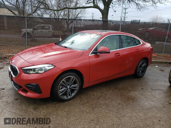2022 BMW 2 Series 228i xDrive with VIN WBA73AK00N7K51850, listed as a Copart auction lot 43288793 with 7,940 mi miles. Bid and sale history available at carsss.com. Image 1.