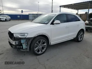 2017 Audi Q3 Premium Plus with VIN WA1HCCFS3HR009720, listed as a Copart auction lot 86170574 with 92,463 mi miles and Salvage title. Bid and sale history available at DreamBid. Image 1.