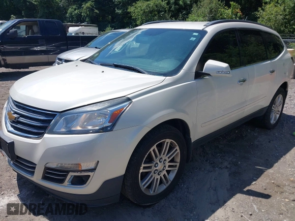2015 Chevrolet Traverse LT with VIN 1GNKVGKD5FJ141773, listed as a IAAI auction lot 41130794 with 100,370 mi miles and . Bid and sale history available at DreamBid. Image 2.