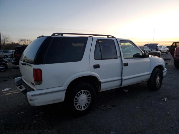 1998 GMC Jimmy SLS with VIN 1GKDT13W9W2506846, listed as a Copart auction lot 84854964 with 151,051 mi miles and Salvage Title. Bid and sale history available at carsss.com. Image 3.