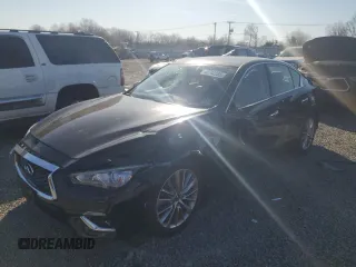 2018 Infiniti Q50 3.0t SPORT with VIN JN1EV7AR3JM437307, listed as a Copart auction lot 48742225 with 36,212 mi miles and Salvage Title. Bid and sale history available at carsss.com. Image 1.