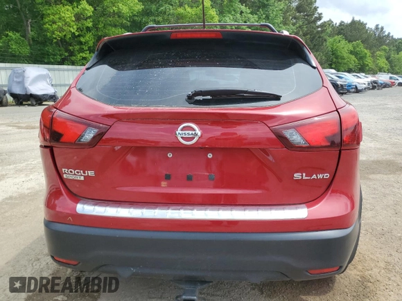 2017 Nissan Rogue Sport S with VIN JN1BJ1CR9HW102026, listed as a Copart auction lot 54612175 with 73,853 mi miles and Salvage Title. Bid and sale history available at carsss.com. Image 6.