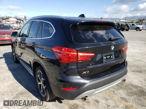 2019 BMW X1 sDrive28i with VIN WBXHU7C52K3H45282, listed as a Copart auction lot 42421563 with 8,057 mi miles. Bid and sale history available at carsss.com. Image 2.