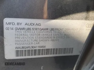 2014 Audi S4 Premium Plus z VIN WAUBGAFL0EA116454, wystawiony jako Copart lot #57698555 z przebiegiem 107 198 mil mil oraz Szkoda całkowita • Salvage title. Historia ofert i sprzedaży dostępna na DreamBid. Obrazek 12.