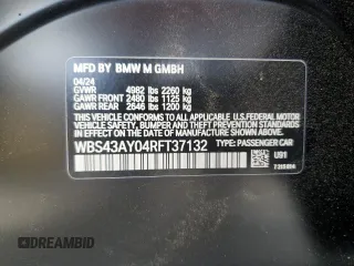2024 BMW M3 Competition xDrive z VIN WBS43AY04RFT37132, wystawiony jako Copart lot #47122355 z przebiegiem 12 976 mil mil oraz Szkody całkowita. Historia ofert i sprzedaży dostępna na DreamBid. Obrazek 14.