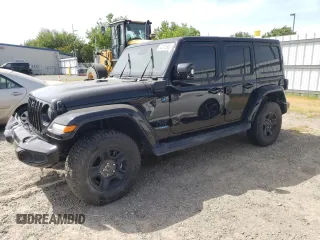 2022 Jeep Wrangler Unlimited Sahara with VIN 1C4JJXP60NW172991, listed as a Copart auction lot 54272305 with 54,361 mi miles and Salvage title. Bid and sale history available at DreamBid. Image 1.