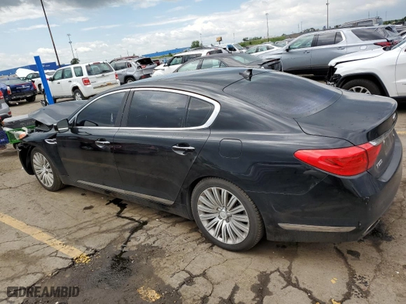 2015 Kia K900 Premium with VIN KNALU4D49F6026041, listed as a Copart auction lot 65393834 with 152,851 mi miles and Salvage Title. Bid and sale history available at carsss.com. Image 2.