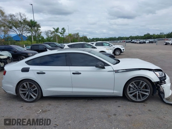 2019 Audi A5 Sportback Prestige with VIN WAUFNCF58KA086975, listed as a IAAI auction lot 38356898 with 54,058 mi miles. Bid and sale history available at carsss.com. Image 14.