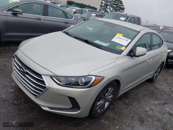 2018 Hyundai Elantra SEL with VIN 5NPD84LF8JH255145, listed as a IAAI auction lot 41855250 with 80,789 mi miles. Bid and sale history available at carsss.com. Image 2.