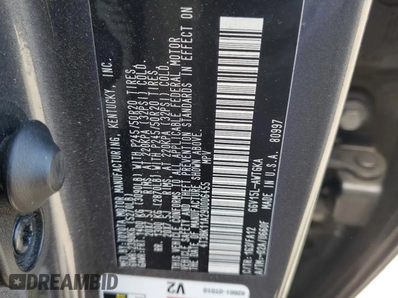 2009 Toyota Venza with VIN 4T3BK11A29U006455, listed as a Copart auction lot 55967625 with 115,120 mi miles and Salvage title. Bid and sale history available at DreamBid. Image 13.