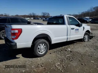 2022 Ford F-150 XL with VIN 1FTMF1CB7NKD81697, listed as a Copart auction lot 46955925 with 77,635 mi miles and Salvage Title. Bid and sale history available at carsss.com. Image 3.