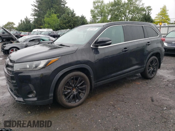 2019 Toyota Highlander SE z VIN 5TDJZRFH7KS577863, wystawiony jako Copart lot #58291535 z przebiegiem 50 981 mil mil oraz Czysty tytuł • Clean title. Historia ofert i sprzedaży dostępna na DreamBid. Obrazek 1.