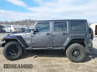2014 Jeep Wrangler Unlimited Sport with VIN 1C4HJWDG1EL251271, listed as a IAAI auction lot 41647210 with 100,168 mi miles. Bid and sale history available at carsss.com. Image 15.