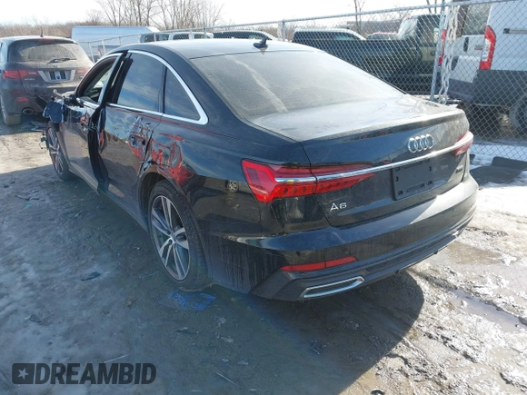 2019 Audi A6 Premium Plus with VIN WAUL2AF24KN063790, listed as a IAAI auction lot 41464028 with 62,221 mi miles. Bid and sale history available at carsss.com. Image 3.