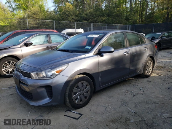 2020 Kia Rio S with VIN 3KPA24AD0LE261065, listed as a Copart auction lot 41372675 with 72,443 mi miles and Non Repairable. Bid and sale history available at carsss.com. Image 1.