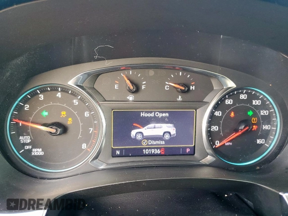 2023 Chevrolet Traverse LT Cloth with VIN 1GNERGKW3PJ108498, listed as a Copart auction lot 61243445 with 101,936 mi miles and Salvage title. Bid and sale history available at DreamBid. Image 9.
