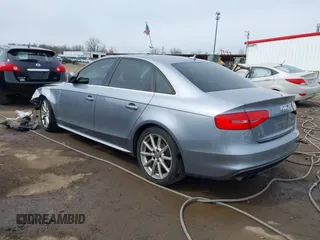 2015 Audi A4 Premium Plus with VIN WAUFFAFLXFN033757, listed as a IAAI auction lot 41854855 with 91,609 mi miles. Bid and sale history available at carsss.com. Image 3.
