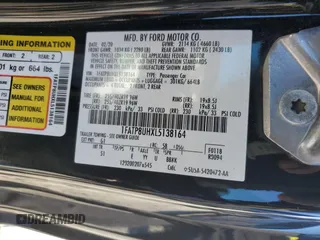 2020 Ford Mustang EcoBoost z VIN 1FATP8UHXL5138164, wystawiony jako Copart lot #47954975 z przebiegiem 53 500 mil mil oraz Szkody całkowita. Historia ofert i sprzedaży dostępna na DreamBid. Obrazek 12.