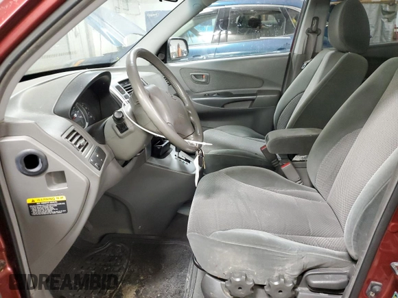 2007 Hyundai Tucson SE with VIN KM8JN12D97U635826, listed as a Copart auction lot 41825685 with 164,090 mi miles and Salvage Title. Bid and sale history available at carsss.com. Image 7.