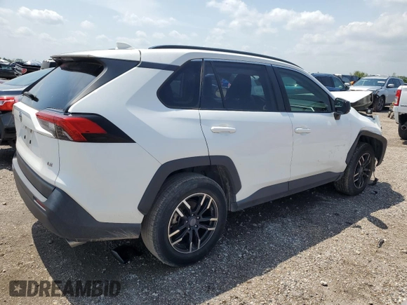 2019 Toyota RAV4 LE with VIN JTMH1RFV6KJ010214, listed as a Copart auction lot 54684325 with 0 mi miles and Clean Title. Bid and sale history available at carsss.com. Image 3.