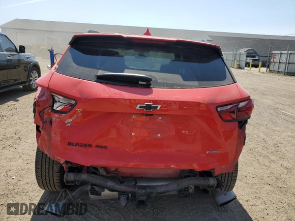 2020 Chevrolet Blazer RS z VIN 3GNKBKRS2LS718527, wystawiony jako Copart lot #53258935 z przebiegiem 65 996 mil mil oraz Szkoda całkowita • Salvage title. Historia ofert i sprzedaży dostępna na DreamBid. Obrazek 6.