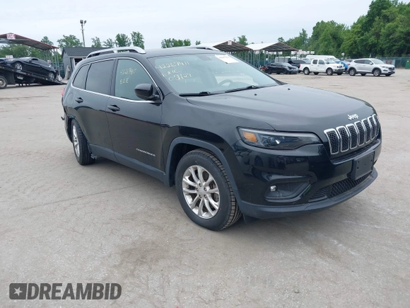 2019 Jeep Cherokee Latitude z VIN 1C4PJMCB9KD140835, wystawiony jako IAAI lot #42267411 z przebiegiem 37 743 mil mil oraz . Historia ofert i sprzedaży dostępna na DreamBid. Obrazek 1.