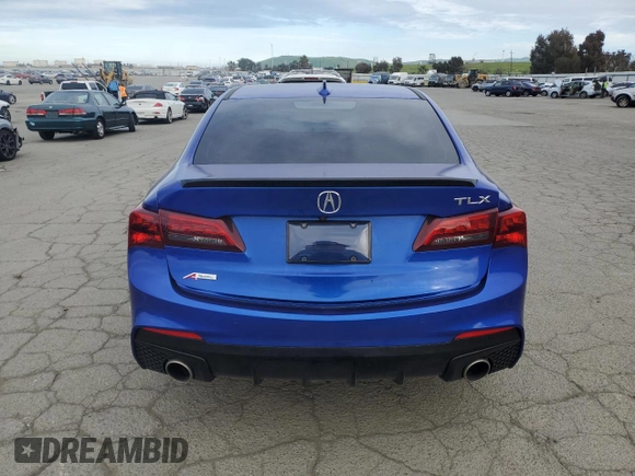 2020 Acura TLX w/A-Spec Pkg with VIN 19UUB1F60LA011402, listed as a Copart auction lot 47825525 with 96,416 mi miles and Salvage Title. Bid and sale history available at carsss.com. Image 6.