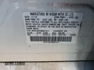 2011 Infiniti G25 x with VIN JN1DV6AR0BM451611, listed as a Copart auction lot 83008094 with 156,084 mi miles and Salvage Title. Bid and sale history available at DreamBid. Image 12.