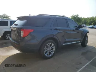 2022 Ford Explorer XLT with VIN 1FMSK8DH8NGA24204, listed as a Copart auction lot 60162555 with 34,923 mi miles and Salvage title. Bid and sale history available at DreamBid. Image 3.