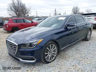2018 Genesis G80 5.0L Ultimate with VIN KMHGN4JF1JU265669, listed as a IAAI auction lot 41919898 with 54,198 mi miles. Bid and sale history available at carsss.com. Image 19.