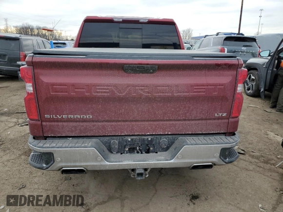 2020 Chevrolet Silverado 1500 LTZ with VIN 1GCUYGEDXLZ225427, listed as a Copart auction lot 43807995 with 103,785 mi miles and Clean Title. Bid and sale history available at DreamBid. Image 6.