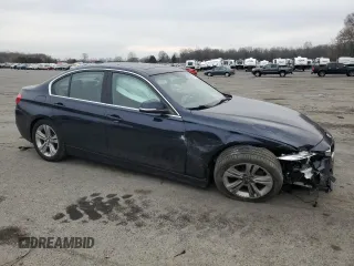 2017 BMW 3 Series 330i xDrive with VIN WBA8D9G38HNU61518, listed as a Copart auction lot 46926105 with 184,525 mi miles and Salvage Title. Bid and sale history available at carsss.com. Image 4.