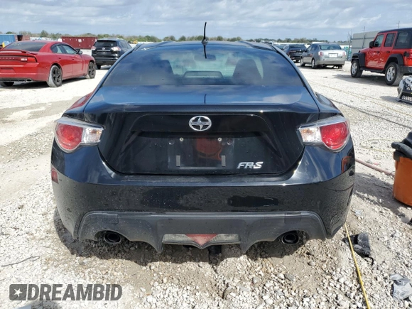 2013 Scion FR-S with VIN JF1ZNAA17D1722240, listed as a Copart auction lot 45539005 with 98,960 mi miles and Salvage Title. Bid and sale history available at carsss.com. Image 6.