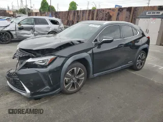 2021 Lexus UX 250h z VIN JTHX9JBH0M2045963, wystawiony jako Copart lot #55474635 z przebiegiem 28 695 mil mil oraz Szkoda całkowita • Salvage title. Historia ofert i sprzedaży dostępna na DreamBid. Obrazek 1.