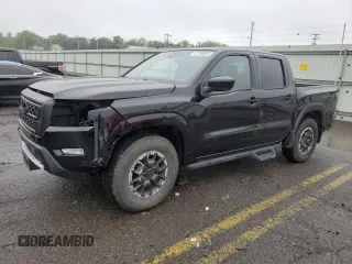 2022 Nissan Frontier Pro-4X z VIN 1N6ED1EK4NN686366, wystawiony jako Copart lot #57396085 z przebiegiem 50 753 mil mil oraz Szkoda całkowita • Salvage title. Historia ofert i sprzedaży dostępna na DreamBid. Obrazek 1.