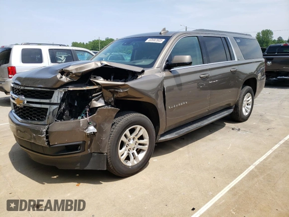 2015 Chevrolet Suburban LS with VIN 1GNSCHKC8FR628406, listed as a Copart auction lot 60682805 with 195,151 mi miles and Salvage title. Bid and sale history available at DreamBid. Image 1.