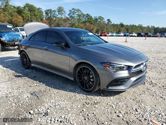 2023 Mercedes-Benz CLA with VIN W1K5J5BB9PN413858, listed as a Copart auction lot 83826574 with 30,173 mi miles and Salvage Title. Bid and sale history available at carsss.com. Image 4.