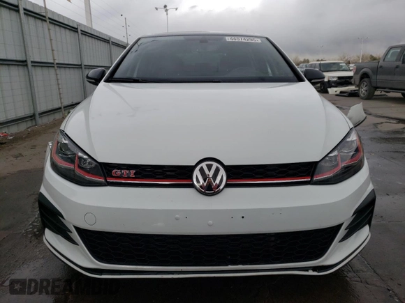 2021 Volkswagen Golf GTI S with VIN 3VW6T7AU7MM000167, listed as a Copart auction lot 44574295 with 14,381 mi miles and Salvage Title. Bid and sale history available at carsss.com. Image 5.