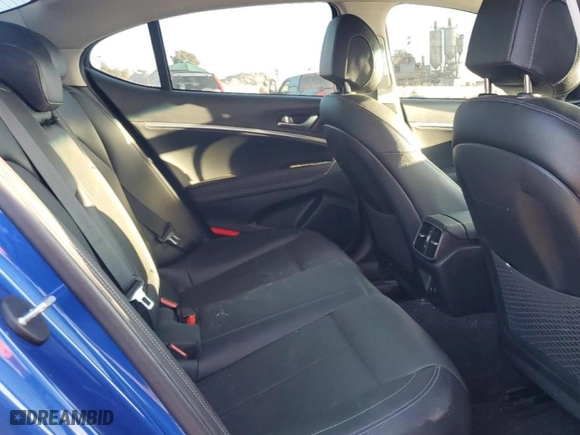 2020 Genesis G70 2.0T with VIN KMTG64LAXLU056650, listed as a Copart auction lot 79948164 with 26,726 mi miles and Salvage Title. Bid and sale history available at carsss.com. Image 10.