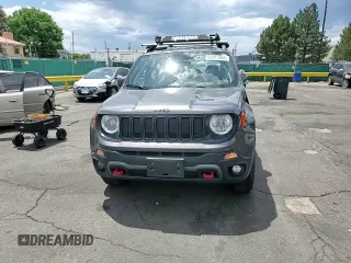 2020 Jeep Renegade Trailhawk with VIN ZACNJBC18LPL42780, listed as a Copart auction lot 63913855 with 54,343 mi miles and Salvage title. Bid and sale history available at DreamBid. Image 14.