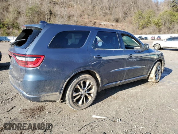 2019 Dodge Durango GT Plus with VIN 1C4RDJDG1KC718280, listed as a Copart auction lot 47232675 with Not Provided miles and Salvage Title. Bid and sale history available at DreamBid. Image 3.