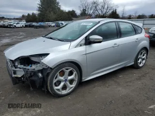 2014 Ford Focus ST with VIN 1FADP3L97EL298874, listed as a Copart auction lot 46799965 with 114,658 mi miles and Salvage Title. Bid and sale history available at carsss.com. Image 1.