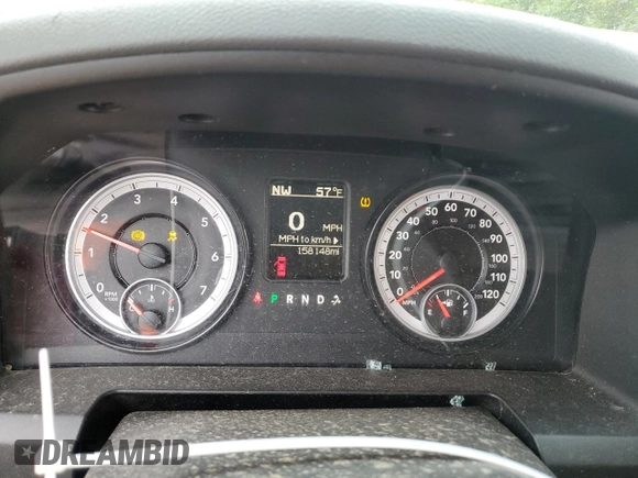 2015 Ram 1500 Big Horn with VIN 1C6RR7GT4FS512807, listed as a Copart auction lot 57599185 with 158,148 mi miles and Non repairable. Bid and sale history available at DreamBid. Image 9.