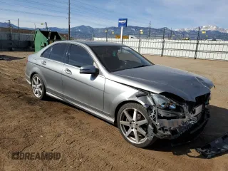2014 Mercedes-Benz C 250 Sport with VIN WDDGF4HB3EG242795, listed as a Copart auction lot 48764285 with 74,478 mi miles and Salvage Title. Bid and sale history available at DreamBid. Image 4.
