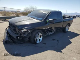 2018 Ram 1500 Express with VIN 1C6RR6FT7JS195917, listed as a Copart auction lot 49354805 with 57,953 mi miles and Salvage title. Bid and sale history available at DreamBid. Image 1.