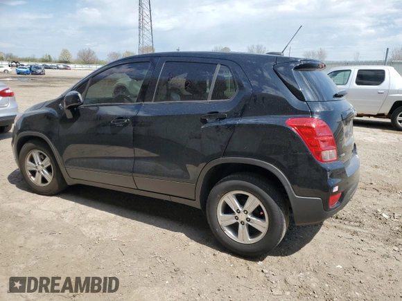 2020 Chevrolet Trax LS with VIN 3GNCJKSB3LL119230, listed as a Copart auction lot 53852445 with 186,619 mi miles and Salvage title. Bid and sale history available at DreamBid. Image 2.